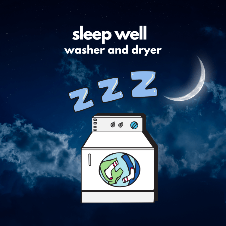 Washer and dryer asmr sound for sleep