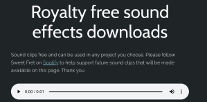 royalty free sound effects downloads