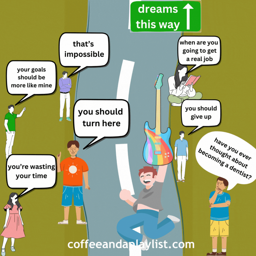 The music business funny gif. The people you meet while following your dreams of becoming a musician.