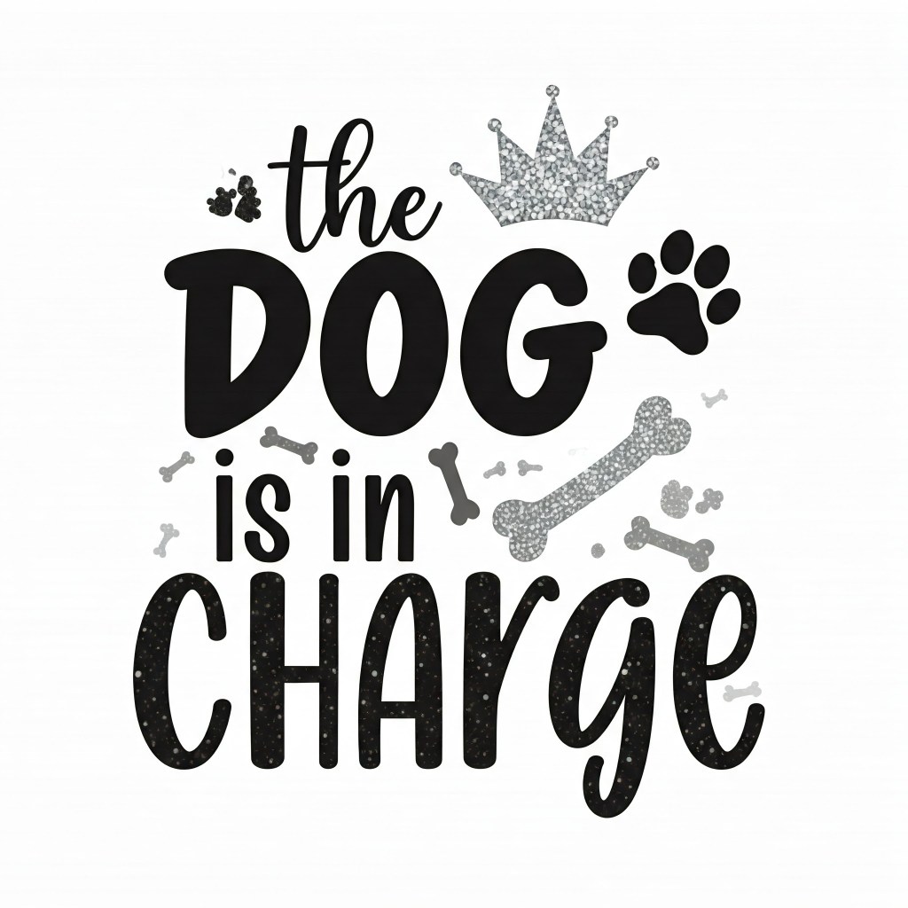 The dog is in charge