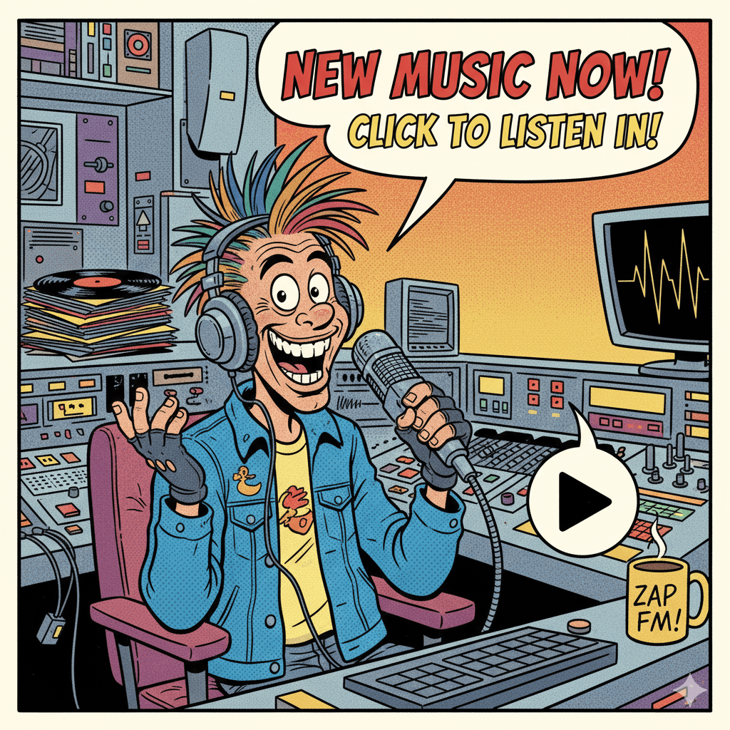 Radio DJ announces new music - listen now.