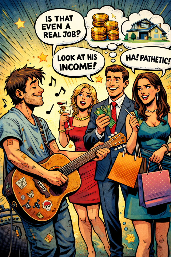 No one is going to care about your music, songwriting or passion until you make it big in the music industry