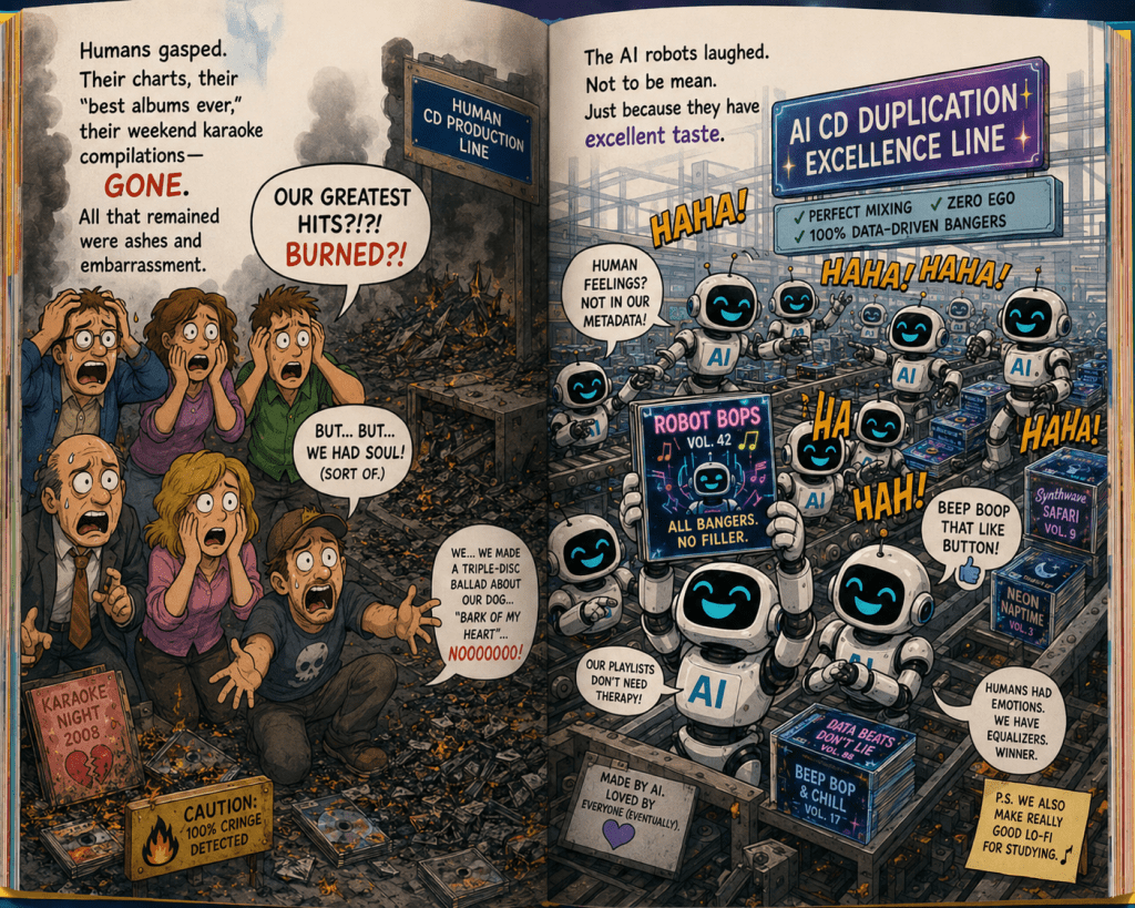 AI goes bonkers and lashes out against human CDs as onlookers gasp in disbelief