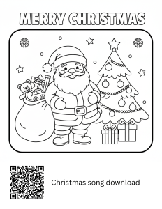 Free Santa coloring page