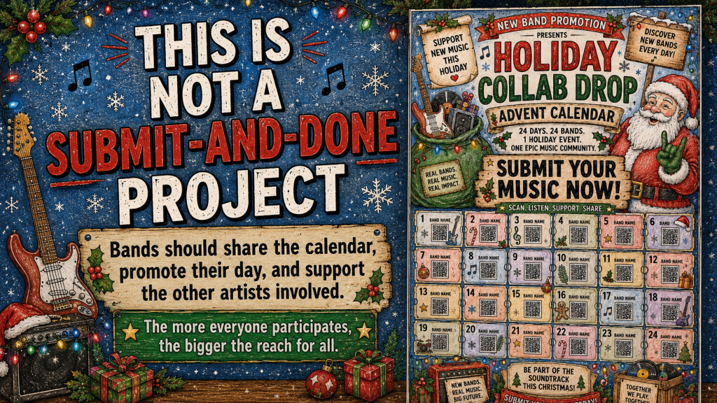 Music promotion for small bands this Christmas