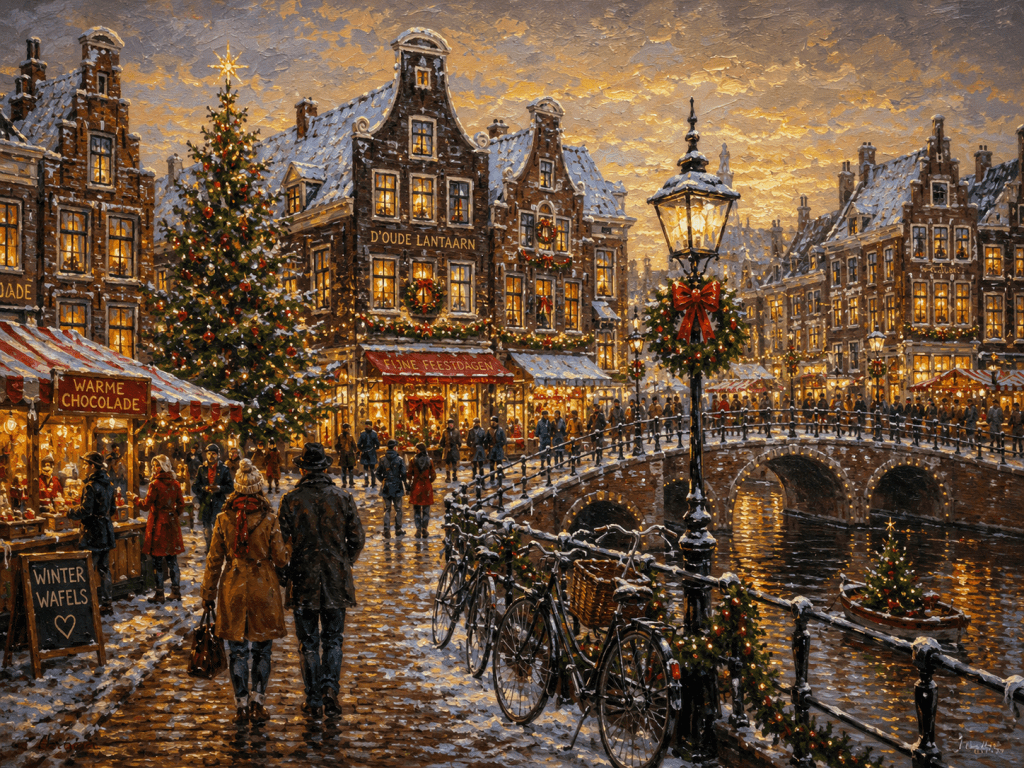 Dutch Christmas small town