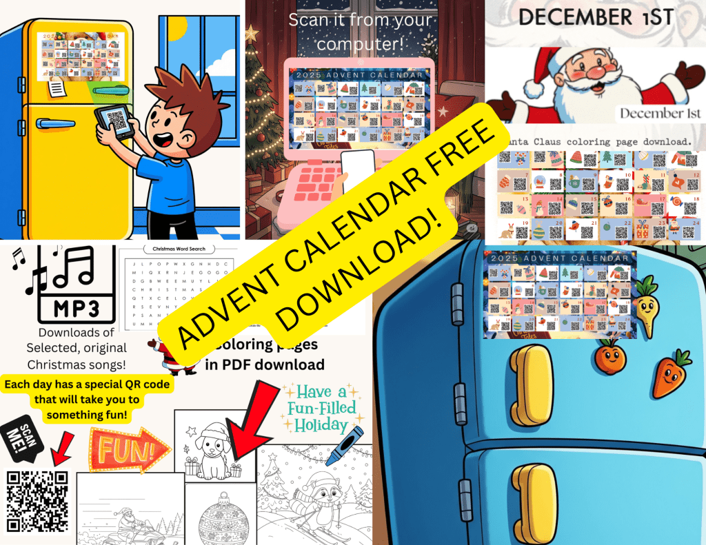 Free Christmas advent calendar download