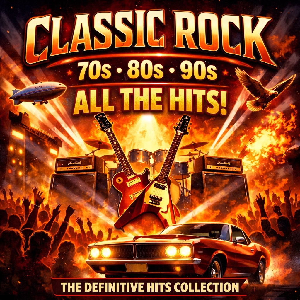 Classic Rock, 70s, 80s', 90s, Plus